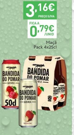 Recheio Sidra bandida do pomar promoção