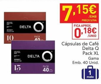 Recheio Cápsulas de café delta q promoção