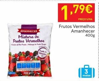 Recheio Frutas vermelhas amanhecer promoção
