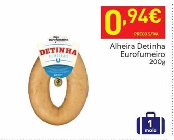 Recheio Alheira eurofumeiro promoção