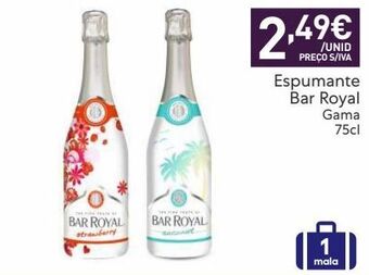 Recheio Espumante bar royal promoção