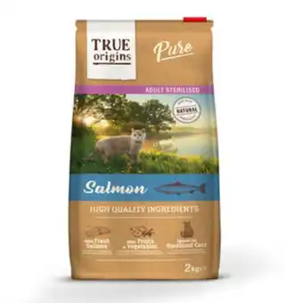 TiendAnimal True origins adult pure sterilised salmão ração para gatos promoção