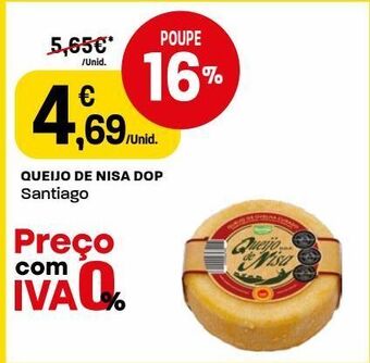 Intermarché Queijos santiago promoção