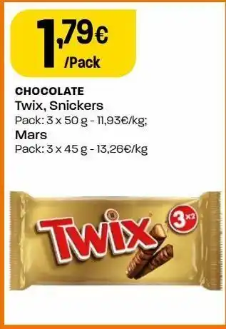 Chocolates twix