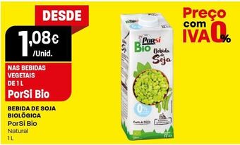 Bebida de soja porsi
