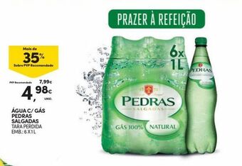 Continente Bom dia Água com gás pedras salgadas promoção