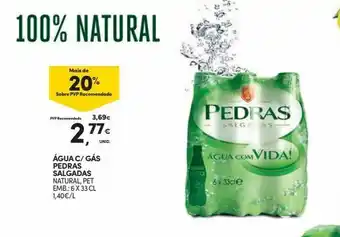 Continente Bom dia Água com gás pedras salgadas promoção