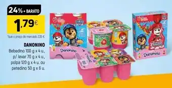 Coviran Iogurte danonino promoção