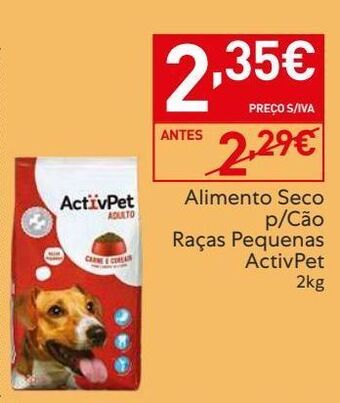 Recheio Ração para cães activpet promoção