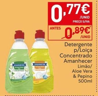 Recheio Detergente lavalouça amanhecer promoção
