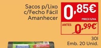 Recheio Sacos de lixo amanhecer promoção