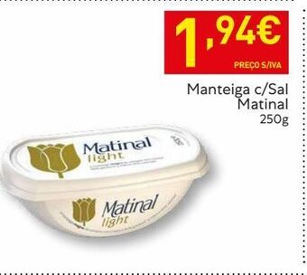 Recheio Manteiga matinal promoção