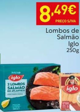 Recheio Salmão iglo promoção