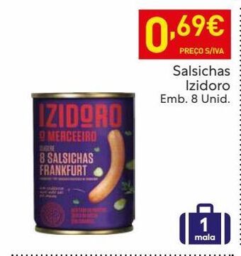 Recheio Salsicha izidoro promoção