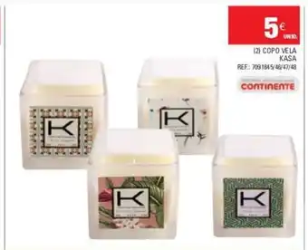 Continente (2) Copo Vela KASA promoção