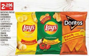 Spar Batata chips lay's promoção