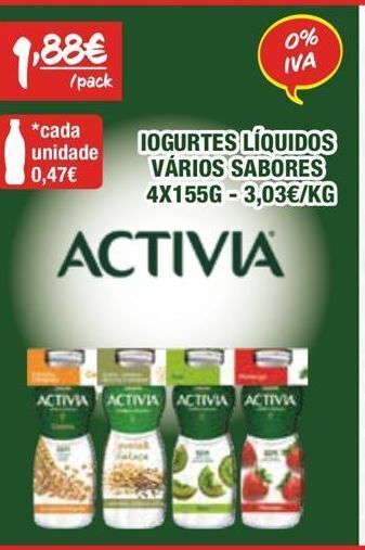 Spar Iogurte activia promoção