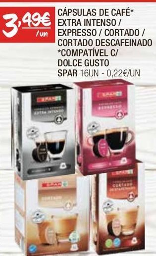 Spar Cápsulas de café spar promoção