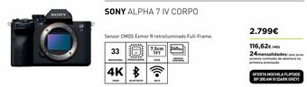 El Corte Inglés Câmera fotográfica sony promoção