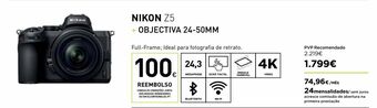 El Corte Inglés Câmera fotográfica nikon promoção