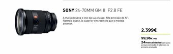 El Corte Inglés Objetivos sony promoção