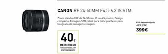 El Corte Inglés Objetivos canon promoção