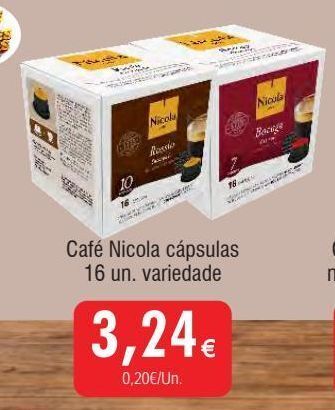 Cápsulas de café nicola
