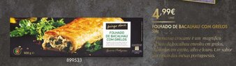 Pingo Doce Folhado de Bacalhau com Grelos 500g promoção