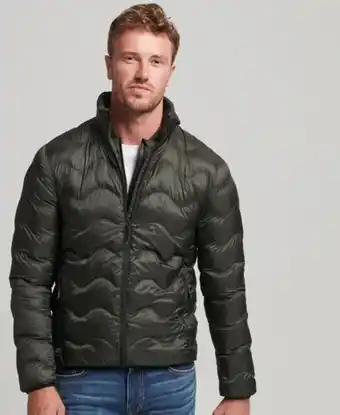 Short quilted light puffer jacket