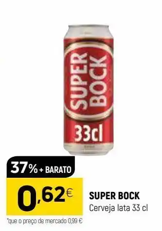 Coviran Lata de cerveja super bock promoção