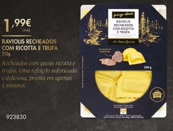 Raviolis Recheados com Ricotta e Trufa 250g