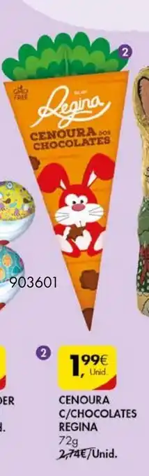 Pingo Doce Cenoura C/ Chocolate Regina 72g promoção
