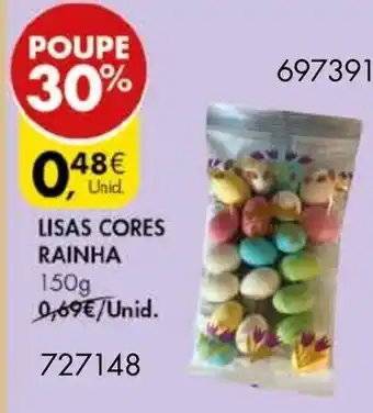 Amêndoas da Páscoa Lisas Cores Rainha 150g