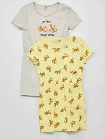 Kiabi Vestidos em jersey com estampado - lote de 2 promoção