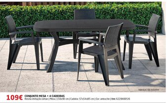 CONJUNTO MESA + 4 CADEIRAS