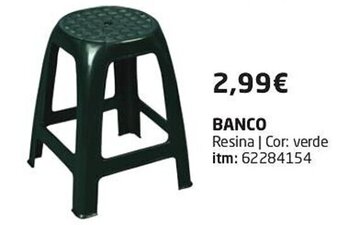 BANCO Resina | Cor: verde itm: 62284154