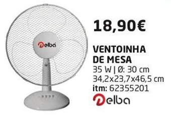 VENTOINHA DE MESA 35 W | Ø: 30 cm 34,2x23,7x46,5 cm