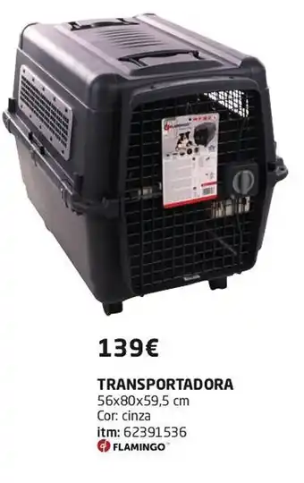 Bricomarché TRANSPORTADORA 56x80x59,5 cm Cor: cinza promoção