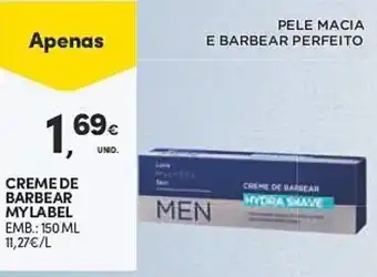 Continente CREME DE BARBEAR MYLABEL EMB.: 150 ML promoção
