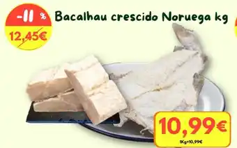 Bacalhau crescido Noruega kg