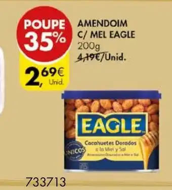Pingo Doce Amendoim C/ Mel Eagle 200g promoção