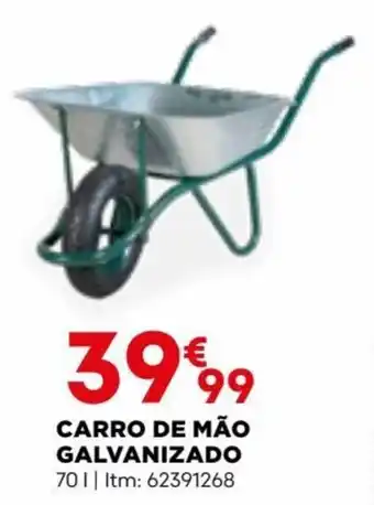 Bricomarché CARRO DE MÃO GALVANIZADO 701 Itm: 62391268 promoção