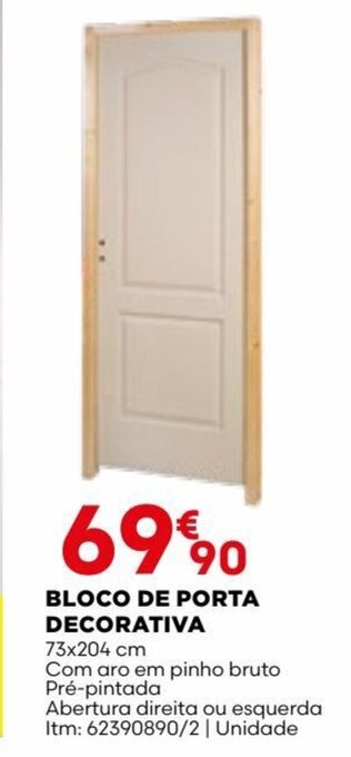 Bricomarché BLOCO DE PORTA DECORATIVA promoção