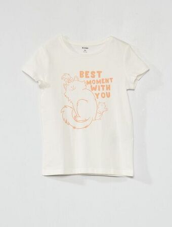 Kiabi T-shirt estampada promoção