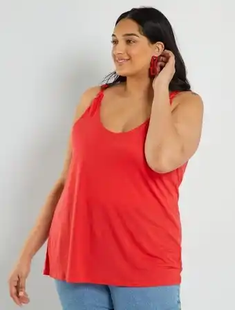 Kiabi Top fluido liso promoção