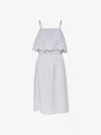 Vestido midi com bordado