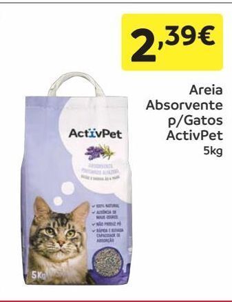 Amanhecer Areia para gato activpet promoção