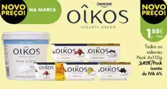 Pingo Doce Iogurte grego oikos promoção