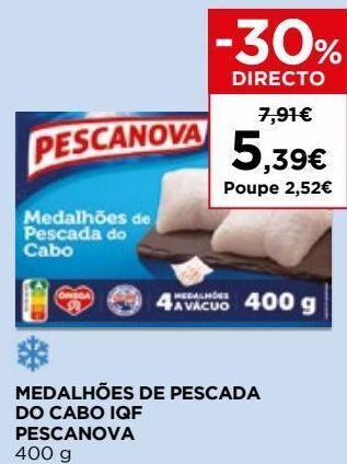 El Corte Inglés Peixe congelado pescanova promoção