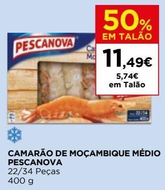 El Corte Inglés Camarão moçambique pescanova promoção